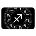 Astrology Sagittarius Sign Print Indoor Door Mat