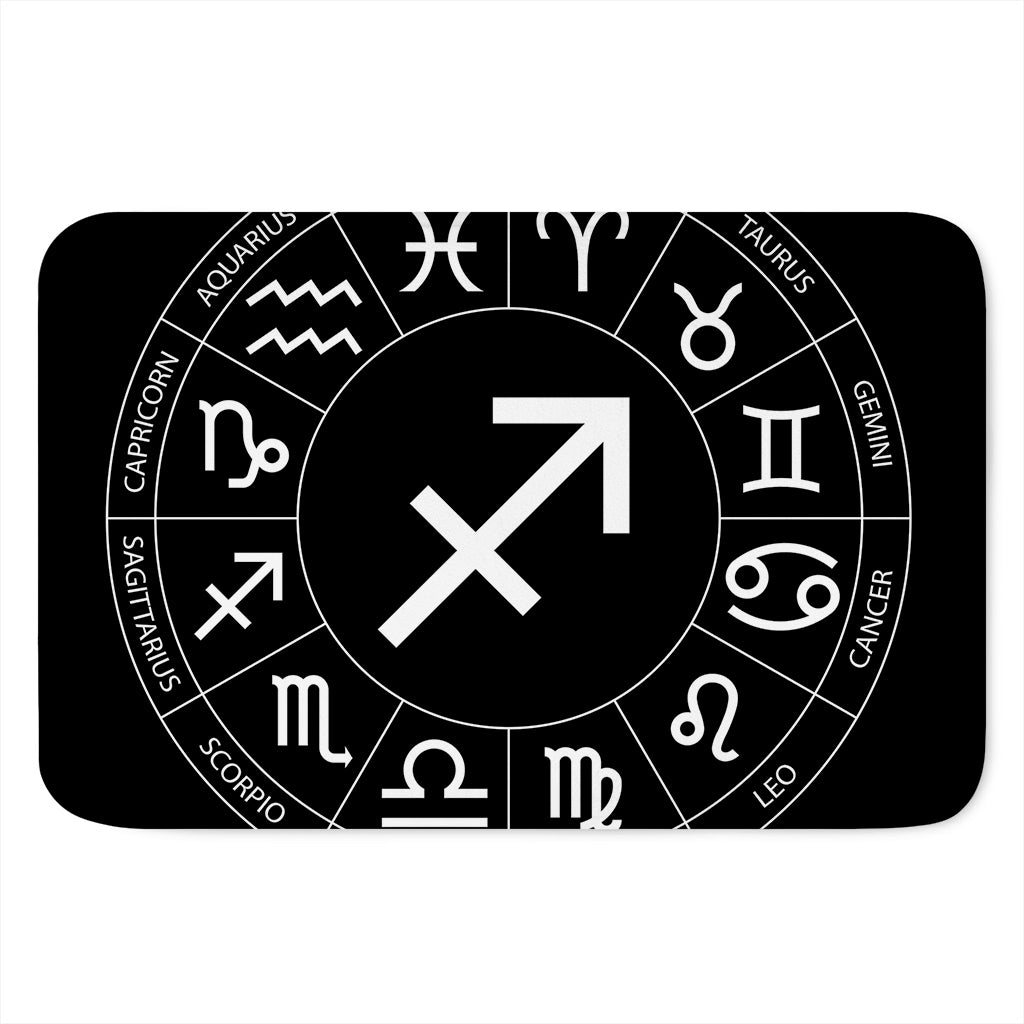 Astrology Sagittarius Sign Print Indoor Door Mat
