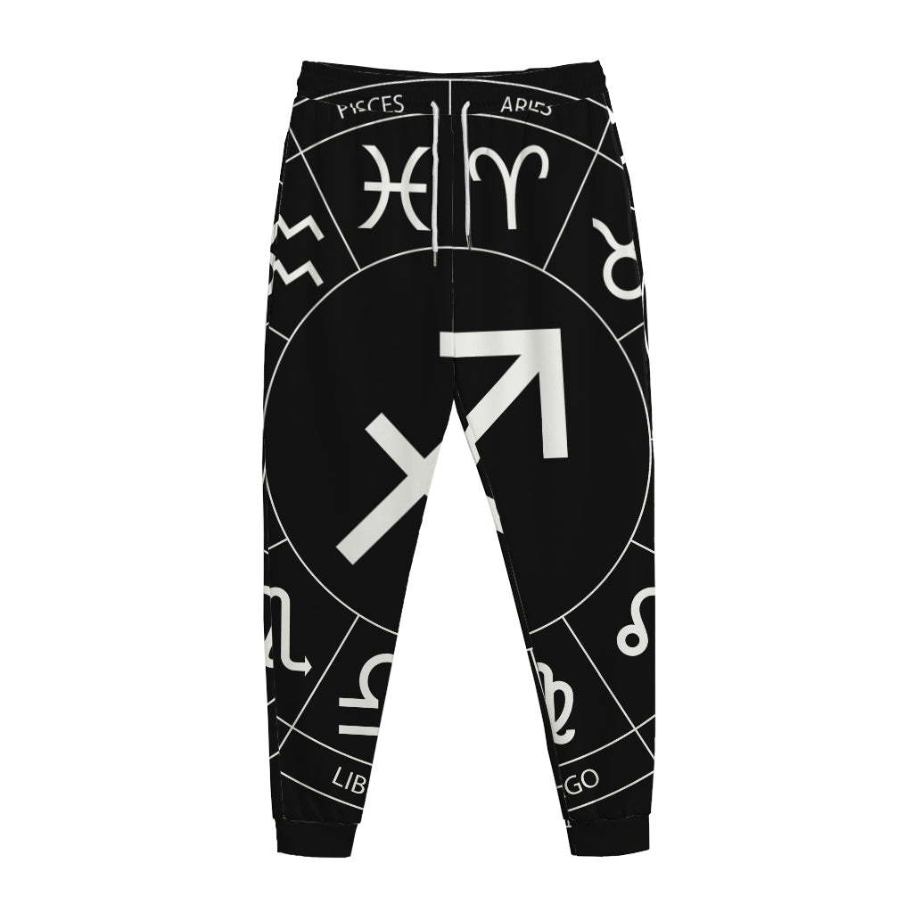Astrology Sagittarius Sign Print Jogger Pants