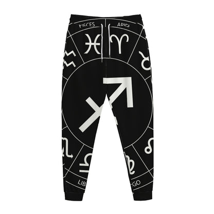 Astrology Sagittarius Sign Print Jogger Pants