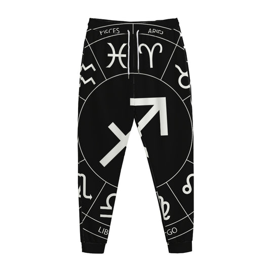 Astrology Sagittarius Sign Print Jogger Pants