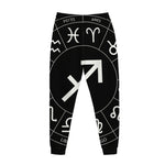 Astrology Sagittarius Sign Print Jogger Pants