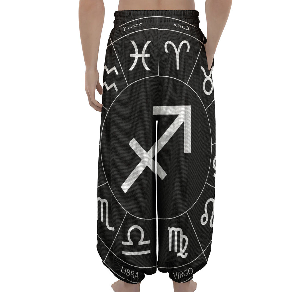Astrology Sagittarius Sign Print Lantern Pants