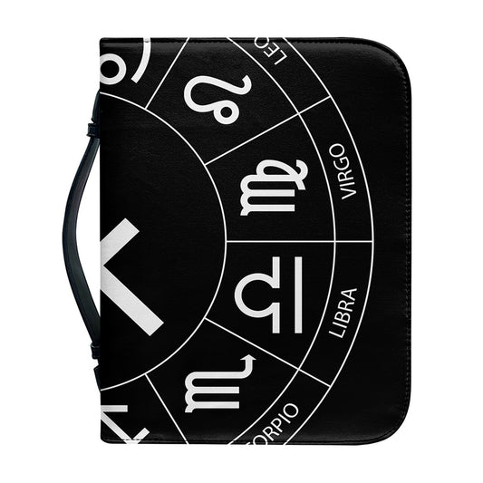 Astrology Sagittarius Sign Print Leather Bible Cover