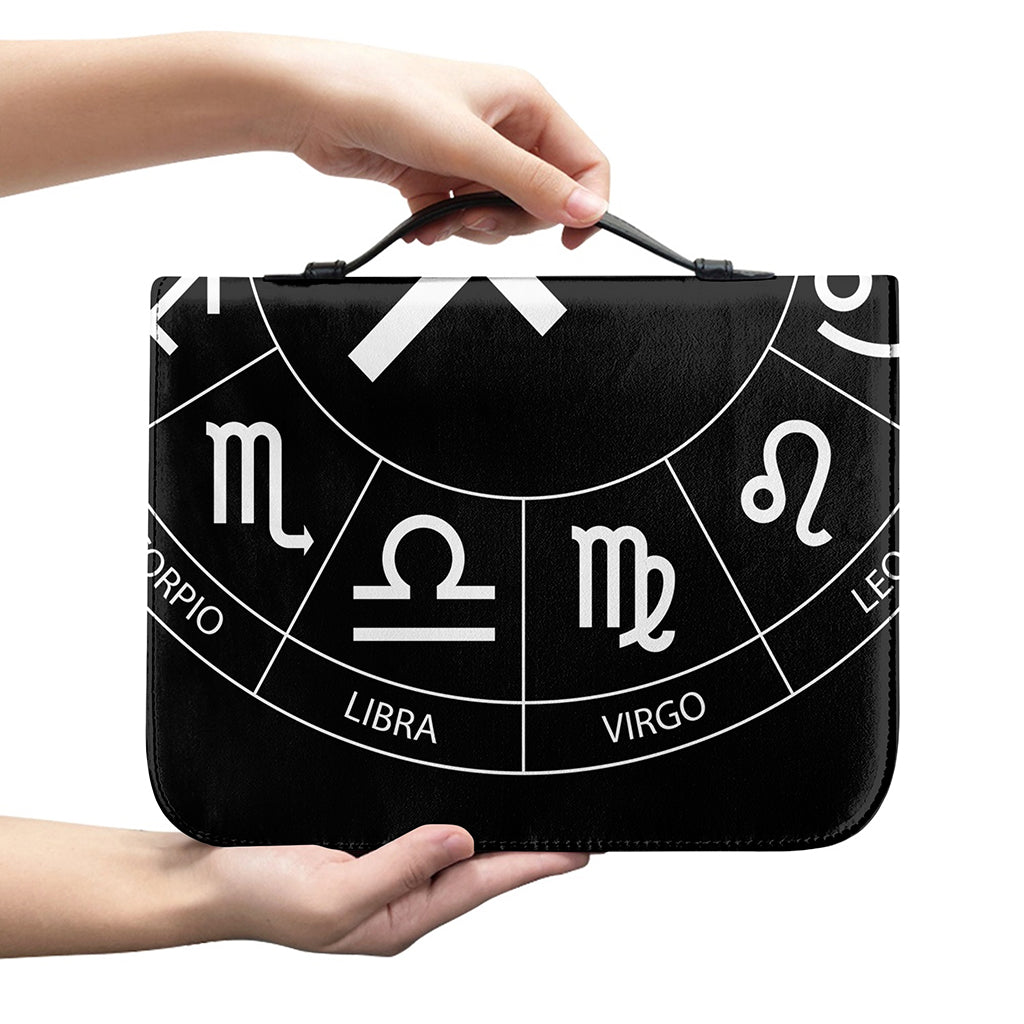Astrology Sagittarius Sign Print Leather Bible Cover