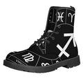 Astrology Sagittarius Sign Print Lace-Up Boots