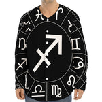 Astrology Sagittarius Sign Print Long Sleeve Baseball Jersey