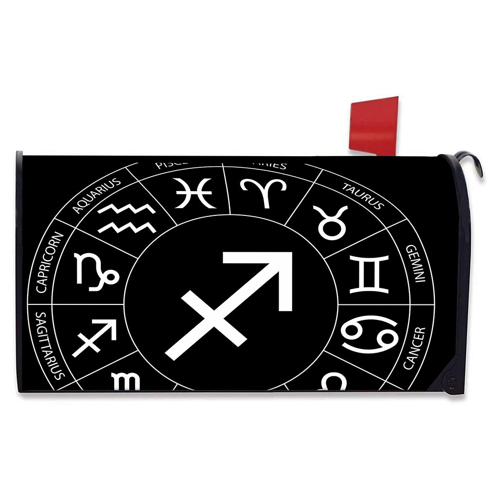 Astrology Sagittarius Sign Print Mailbox Cover