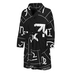 Astrology Sagittarius Sign Print Men's Bathrobe