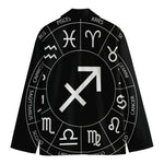 Astrology Sagittarius Sign Print Men's Cotton Blazer