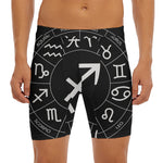 Astrology Sagittarius Sign Print Men's Long Boxer Briefs
