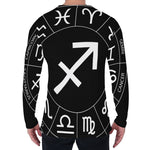 Astrology Sagittarius Sign Print Men's Long Sleeve T-Shirt