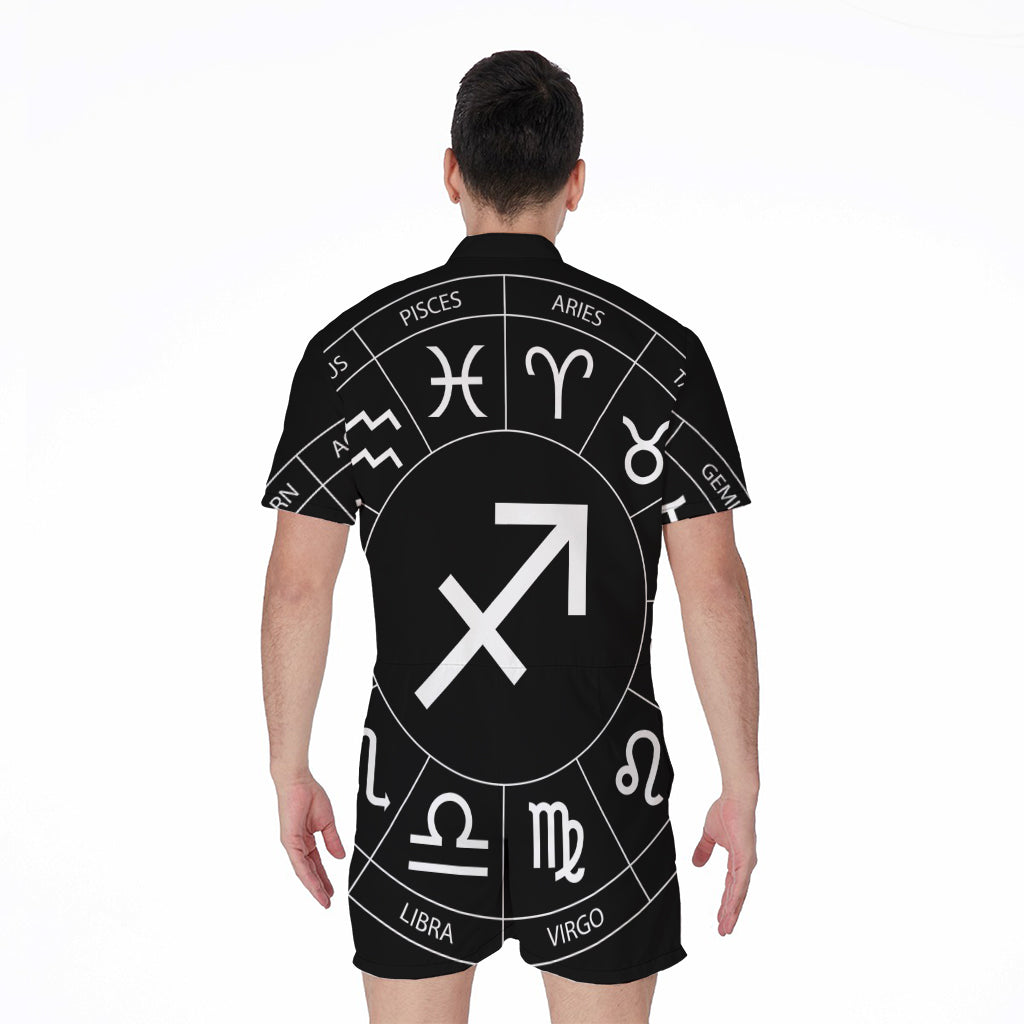 Astrology Sagittarius Sign Print Men's Rompers