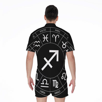 Astrology Sagittarius Sign Print Men's Rompers