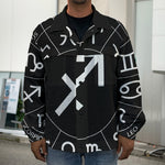 Astrology Sagittarius Sign Print Men's Shirt Jacket