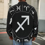 Astrology Sagittarius Sign Print Men's Shirt Jacket