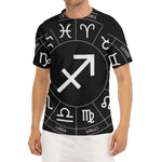Astrology Sagittarius Sign Print Men's Short Sleeve Rash Guard