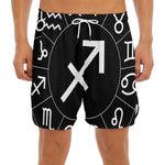 Astrology Sagittarius Sign Print Men's Split Running Shorts