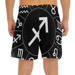 Astrology Sagittarius Sign Print Men's Split Running Shorts