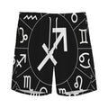 Astrology Sagittarius Sign Print Men's Athletic Shorts