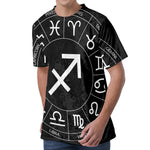 Astrology Sagittarius Sign Print Men's Velvet T-Shirt