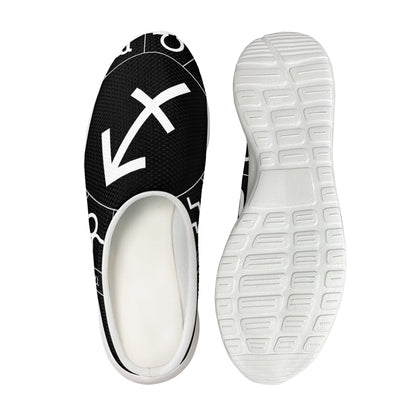 Astrology Sagittarius Sign Print Mesh Casual Shoes