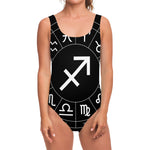 Astrology Sagittarius Sign Print One Piece Swimsuit