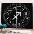 Astrology Sagittarius Sign Print Pencil Pleat Curtains
