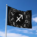 Astrology Sagittarius Sign Print Polyester Flag