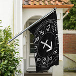 Astrology Sagittarius Sign Print Polyester Flag