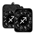 Astrology Sagittarius Sign Print Pot Holders With Pocket