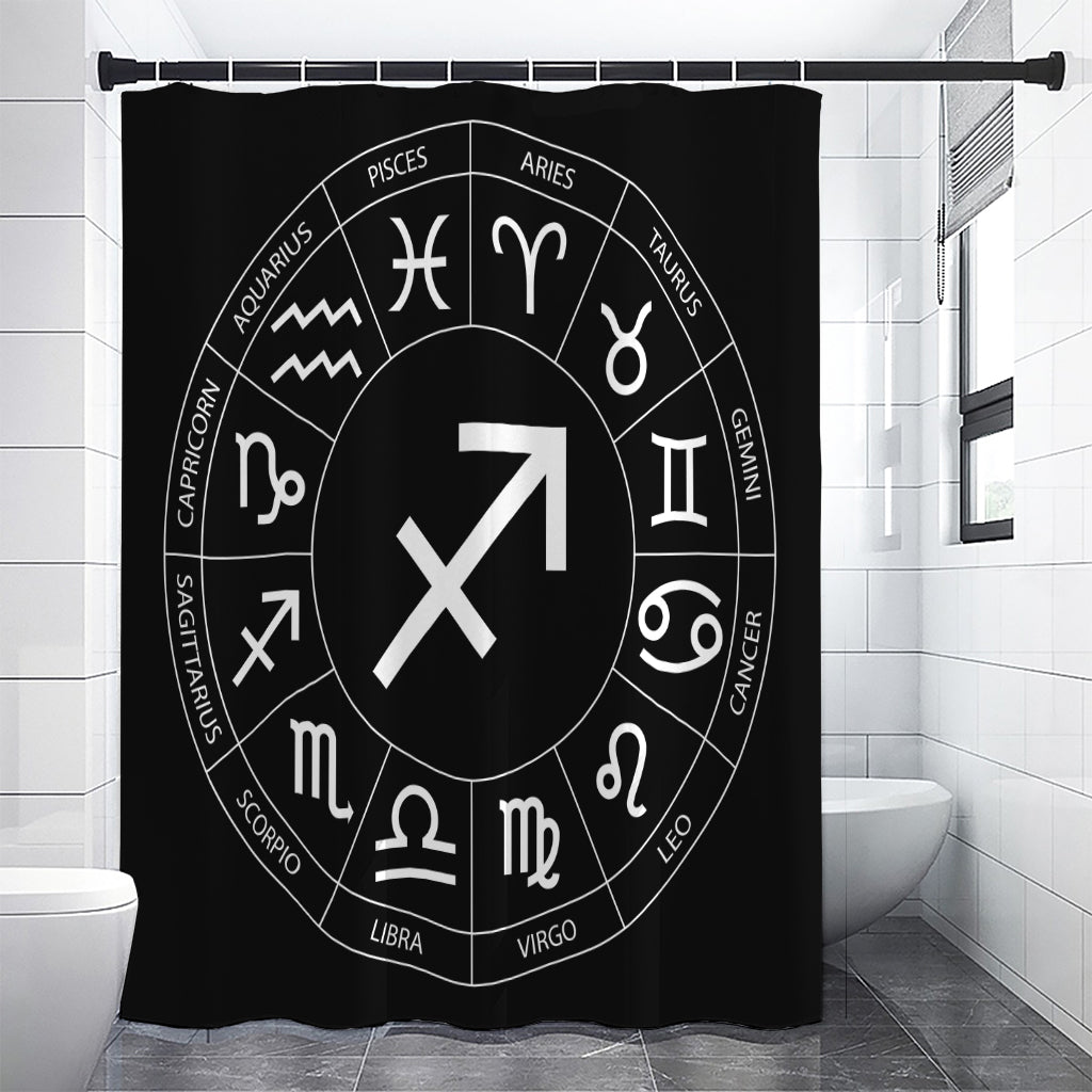Astrology Sagittarius Sign Print Premium Shower Curtain