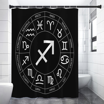 Astrology Sagittarius Sign Print Premium Shower Curtain