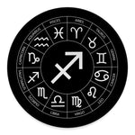 Astrology Sagittarius Sign Print Round Floor Mat