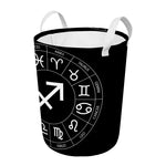 Astrology Sagittarius Sign Print Round Laundry Basket