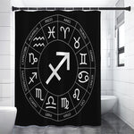 Astrology Sagittarius Sign Print Shower Curtain