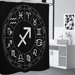 Astrology Sagittarius Sign Print Shower Curtain