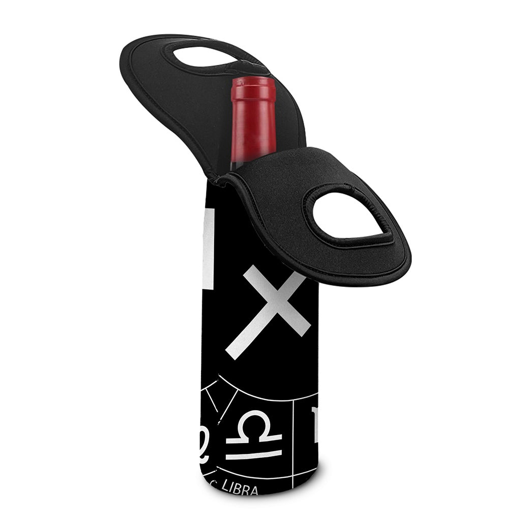 Astrology Sagittarius Sign Print Single Neoprene Wine Tote