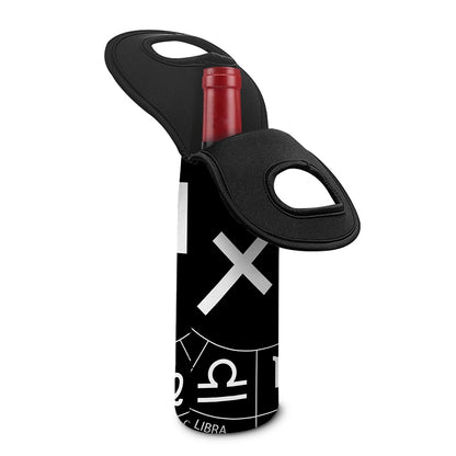 Astrology Sagittarius Sign Print Single Neoprene Wine Tote