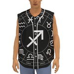 Astrology Sagittarius Sign Print Sleeveless Baseball Jersey