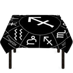 Astrology Sagittarius Sign Print Tablecloth