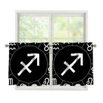 Astrology Sagittarius Sign Print Tier Curtains
