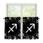 Astrology Sagittarius Sign Print Tier Curtains