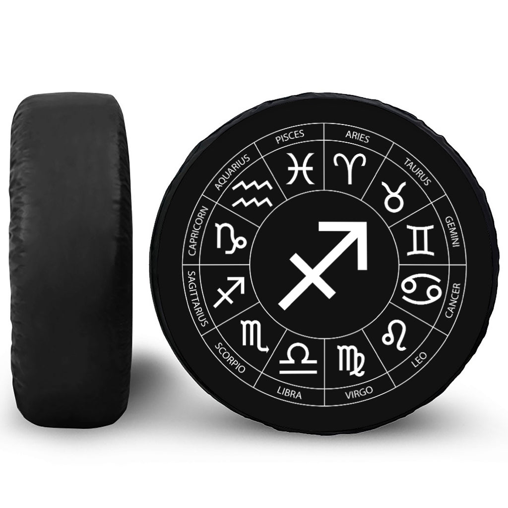 Astrology Sagittarius Sign Print Tire Cover