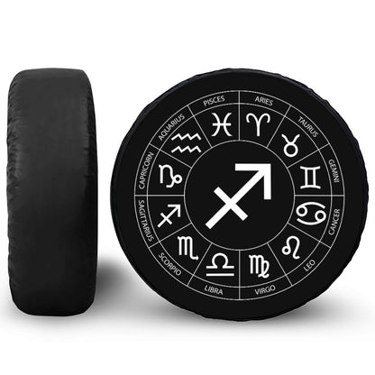 Astrology Sagittarius Sign Print Tire Cover