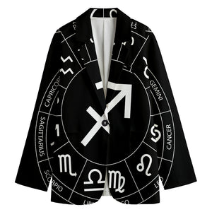 Astrology Sagittarius Sign Print Women's Blazer