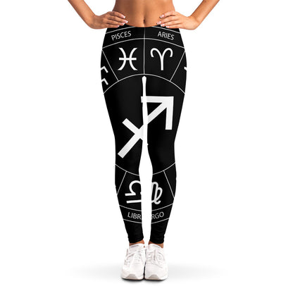 Astrology Sagittarius Sign Print Women's Leggings