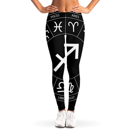 Astrology Sagittarius Sign Print Women's Leggings