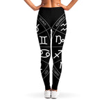 Astrology Sagittarius Sign Print Women's Leggings