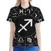 Astrology Sagittarius Sign Print Women's Polo Shirt